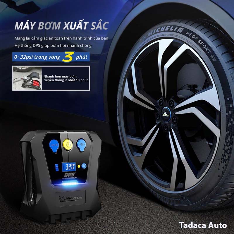 Máy Bơm Lốp Ô Tô Michelin 12266 Chính Hãng