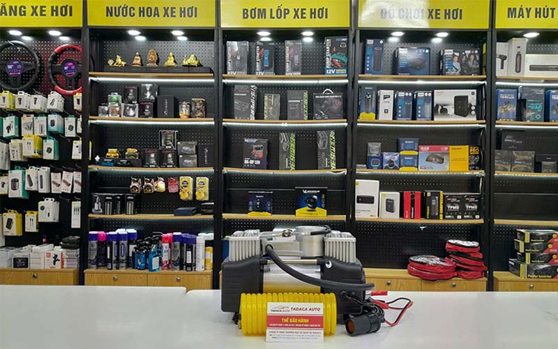 Bơm Lốp Ô Tô 2 Xi Lanh Cơ Siêu Khỏe