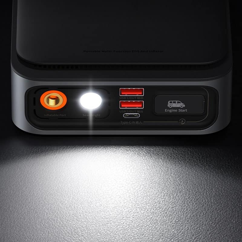 Bơm Lốp Đa Năng Kiêm Kích Bình Ô Tô Baseus