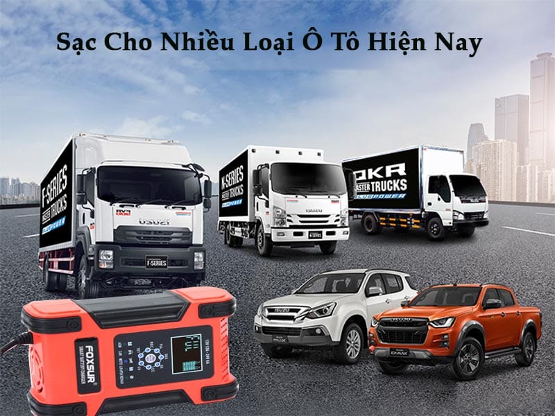 Sạc Ắc Quy Foxsur 12V-24V 200Ah Công Suất Lớn