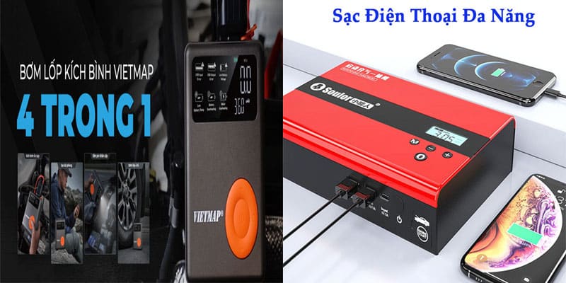 So Sánh Bộ Bơm Lốp Kiêm Kích Nổ Vietmap Và Soulor
