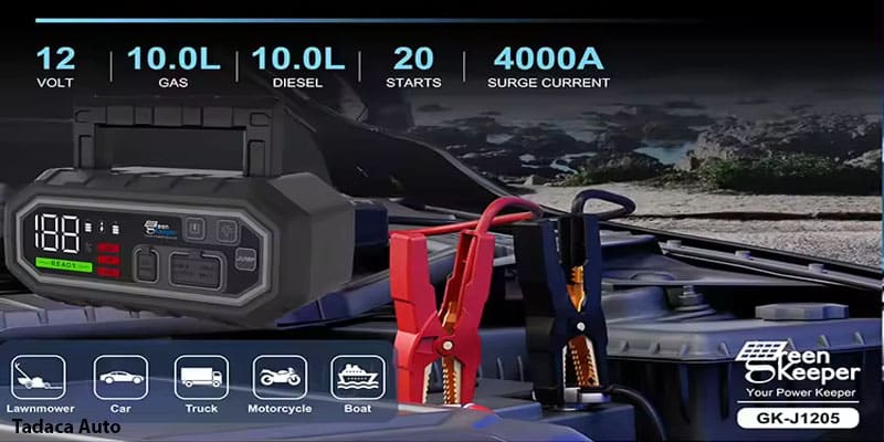 Kích Bình Ắc Quy Green Keeper 4000A Siêu Mạnh