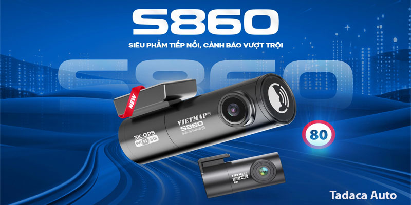 Vietmap trình làng camera hành trình S860 cảnh báo tốc độ qua giọng nói mới nhất