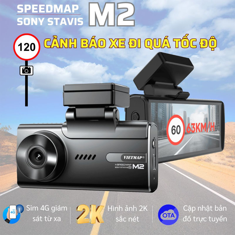 Vietmap Ra Mắt Camera Hành Trình SpeedMap M2 Thông Minh