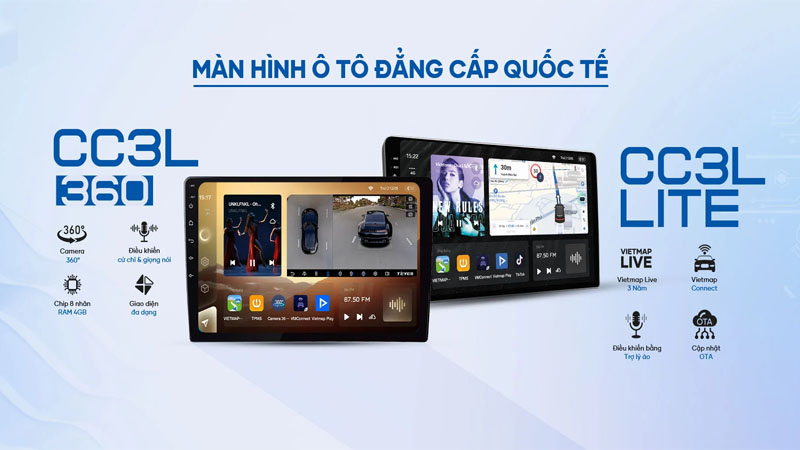 Vietmap Trình Làng Hai Mẫu Màn Hình Teyes CC3L Lite Và CC3L 360