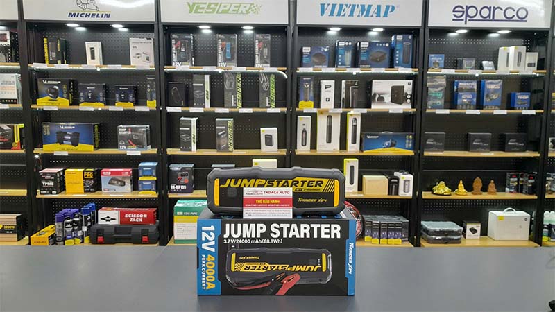 Kích Bình Ắc Quy Green Keeper TX24 4000A Siêu Khủng