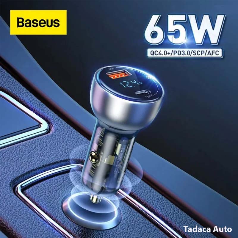 Tẩu Sạc Ô Tô Baseus QC+PPS 65W Siêu Nhanh