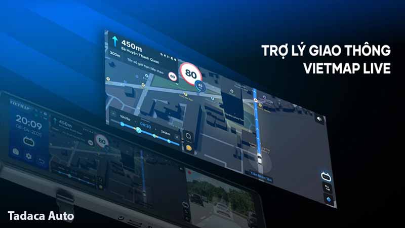 Vietmap Trình Làng Mẫu Camera Gương V740 Androi 4G