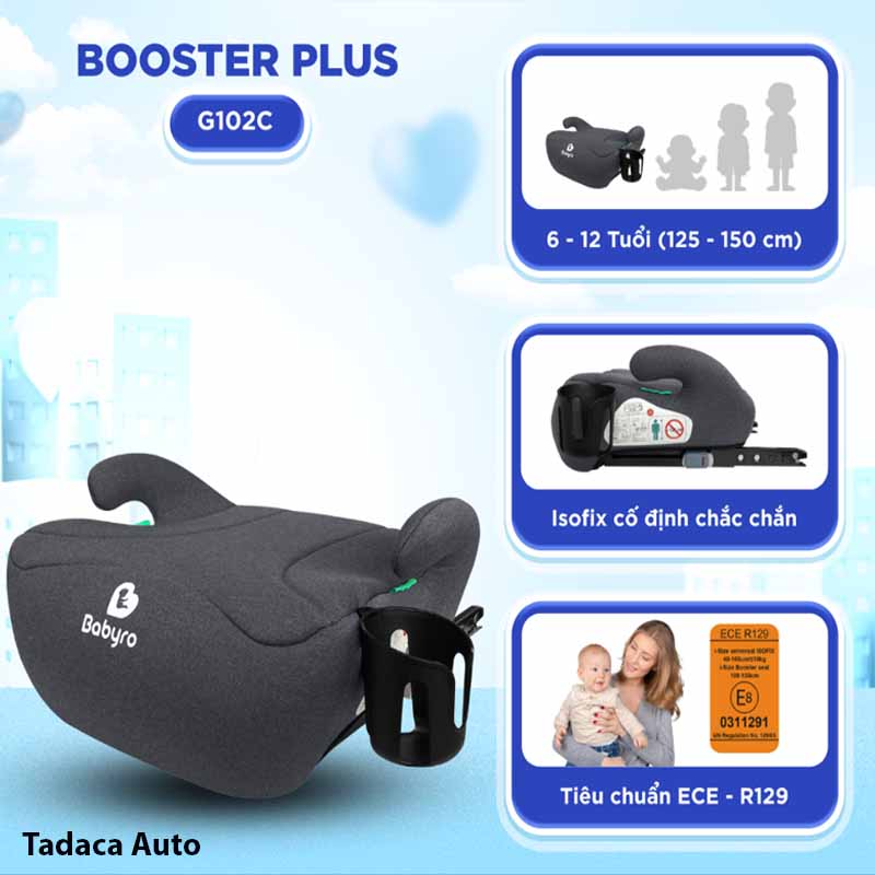 Ghế Ngồi Ô Tô Trẻ Em BABYRO BOOSTER PLUS