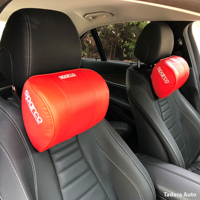 Gối Tựa Đầu Ô Tô Sparco Da Cao Cấp