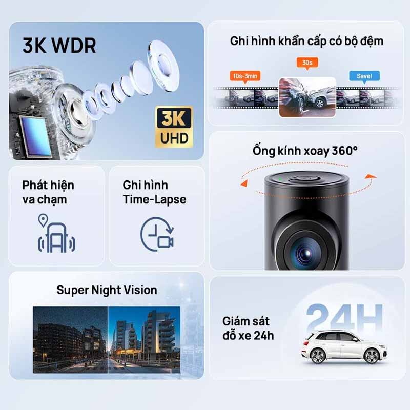 Camera Hành Trình 70mai M310 Plus 3K